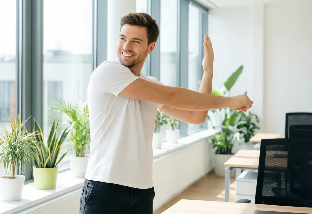 Kurze Bewegungspause am Arbeitsplatz – BGF im Alltag
